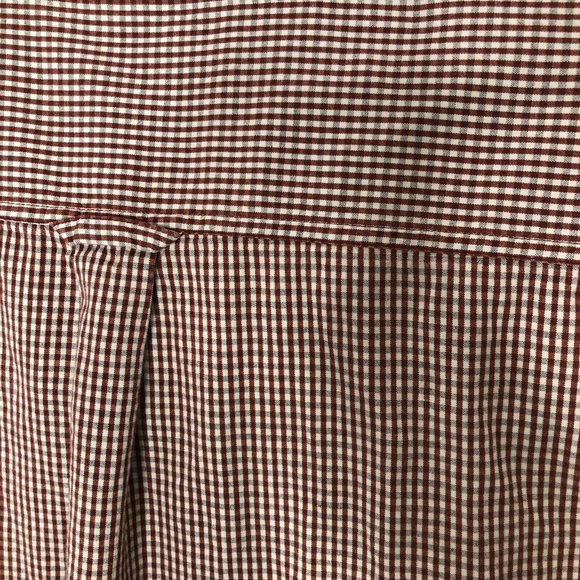 Columbia Button Down Shirt Mens Large Maroon Checked Long Sleeves Plaid Top - Picture 3 of 10